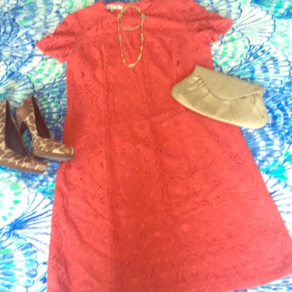 Coral dress